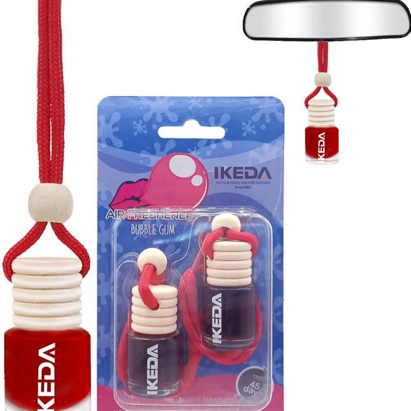 Car Air Fresheners for Men | Car Scents Air Freshener with Bubble Gum Smell | Car Perfume Hanging Diffuser with Odour Eliminator Technology | Long Fragrant Car Accessories | Ikeda Air Freshener Car