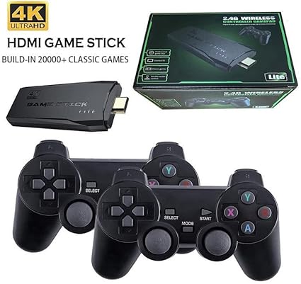 Wireless Game Console 2.4G HD Arcade PS1 Home TV Mini Game Console U Bao Retro Game Console Wireless Gamepad Controller 64G
